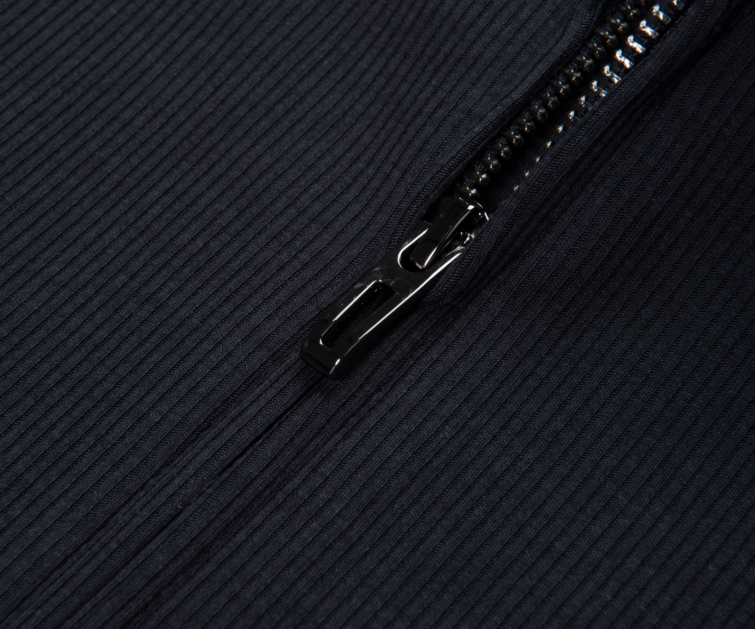 Armani Navy Soft Stretch Full Zip Hoodie