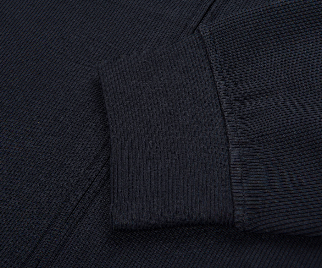 Armani Navy Soft Stretch Full Zip Hoodie