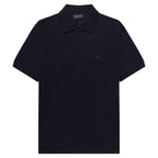 Armani Navy Travel Essential Zip Polo
