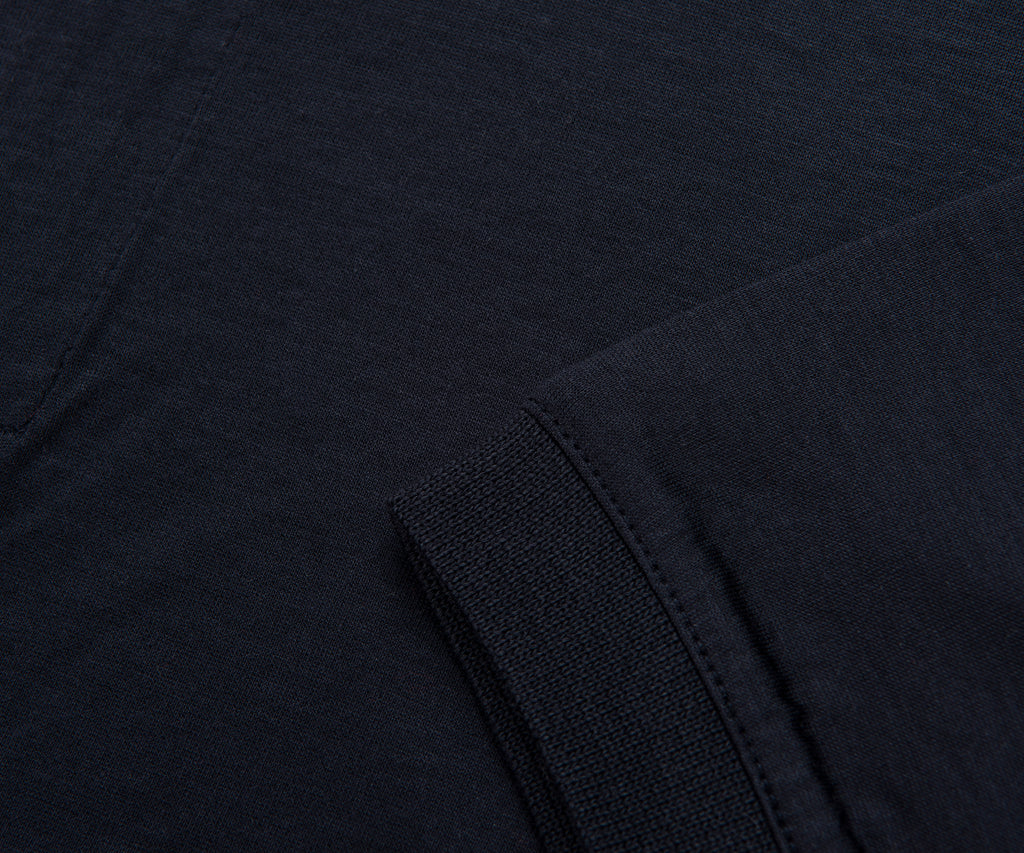 Armani Navy Travel Essential Zip Polo