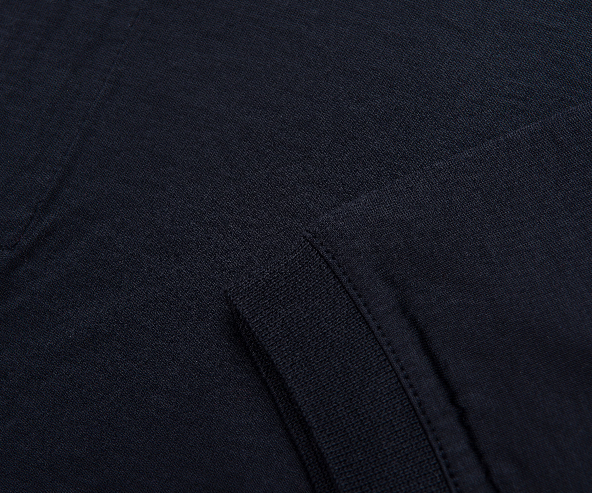 Armani Navy Travel Essential Zip Polo