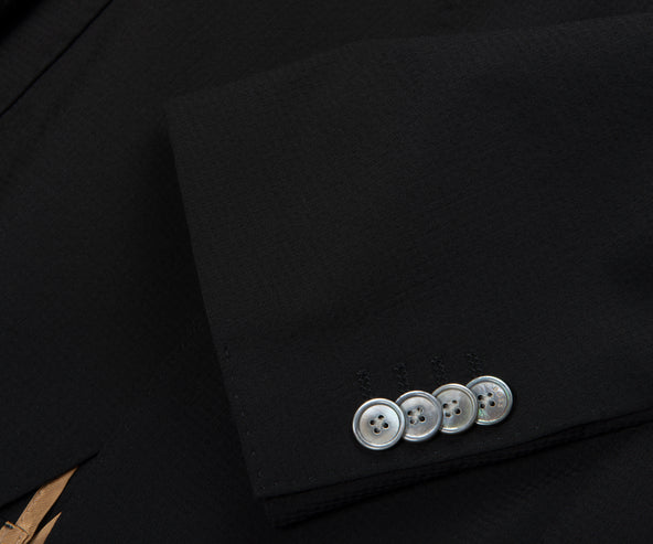 BOSS C-Hanry Slim Fit Check Suit Black