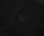Armani Dark Grey Waffle 1/4 Zip Knitted Polo