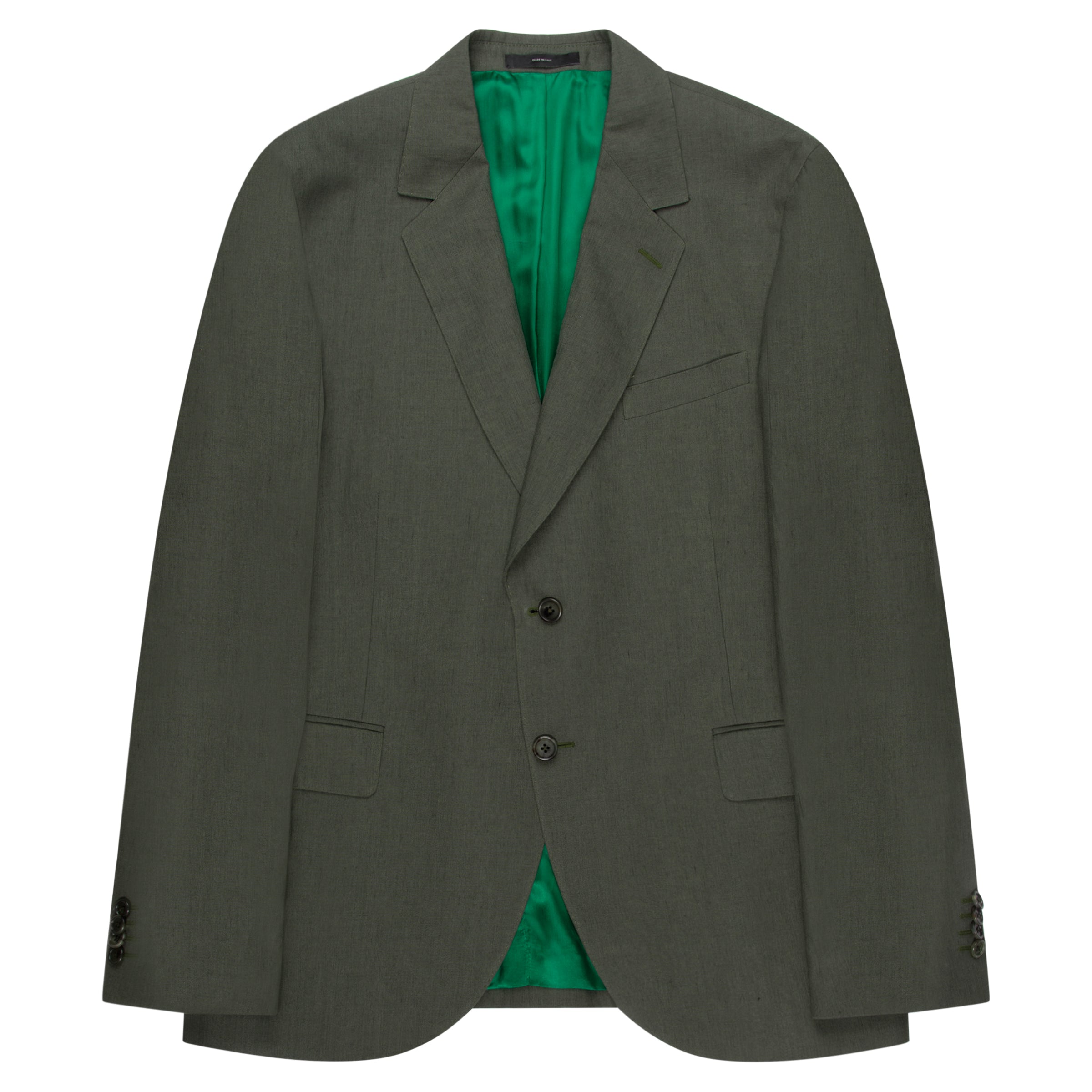 Paul Smith 2 Button Linen Suit in ritch dark Green