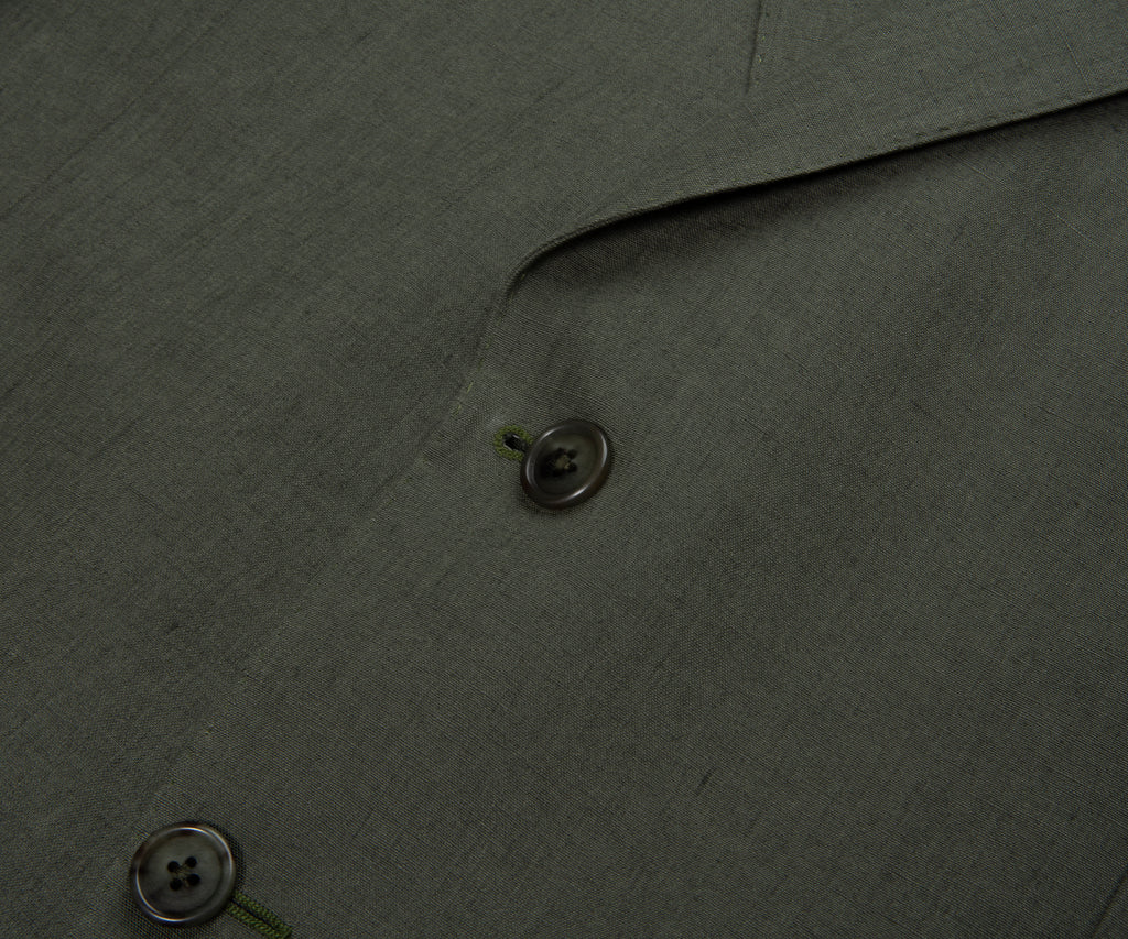 Paul Smith 2 Button Linen Suit Green