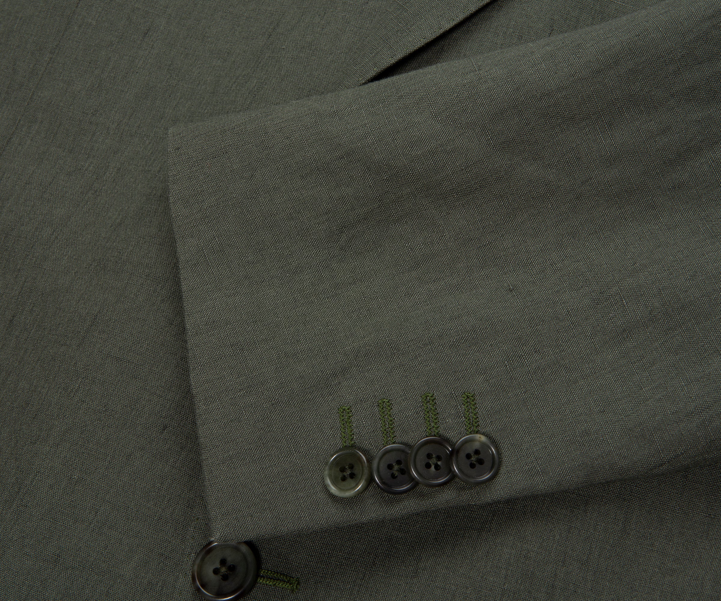Paul Smith 2 Button Linen Suit Green