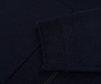 Moncler Navy Wool Zip-up 3 Pocket Cardigan