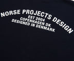 Norse Projects Navy Snekkersten Arch Print T-Shirt