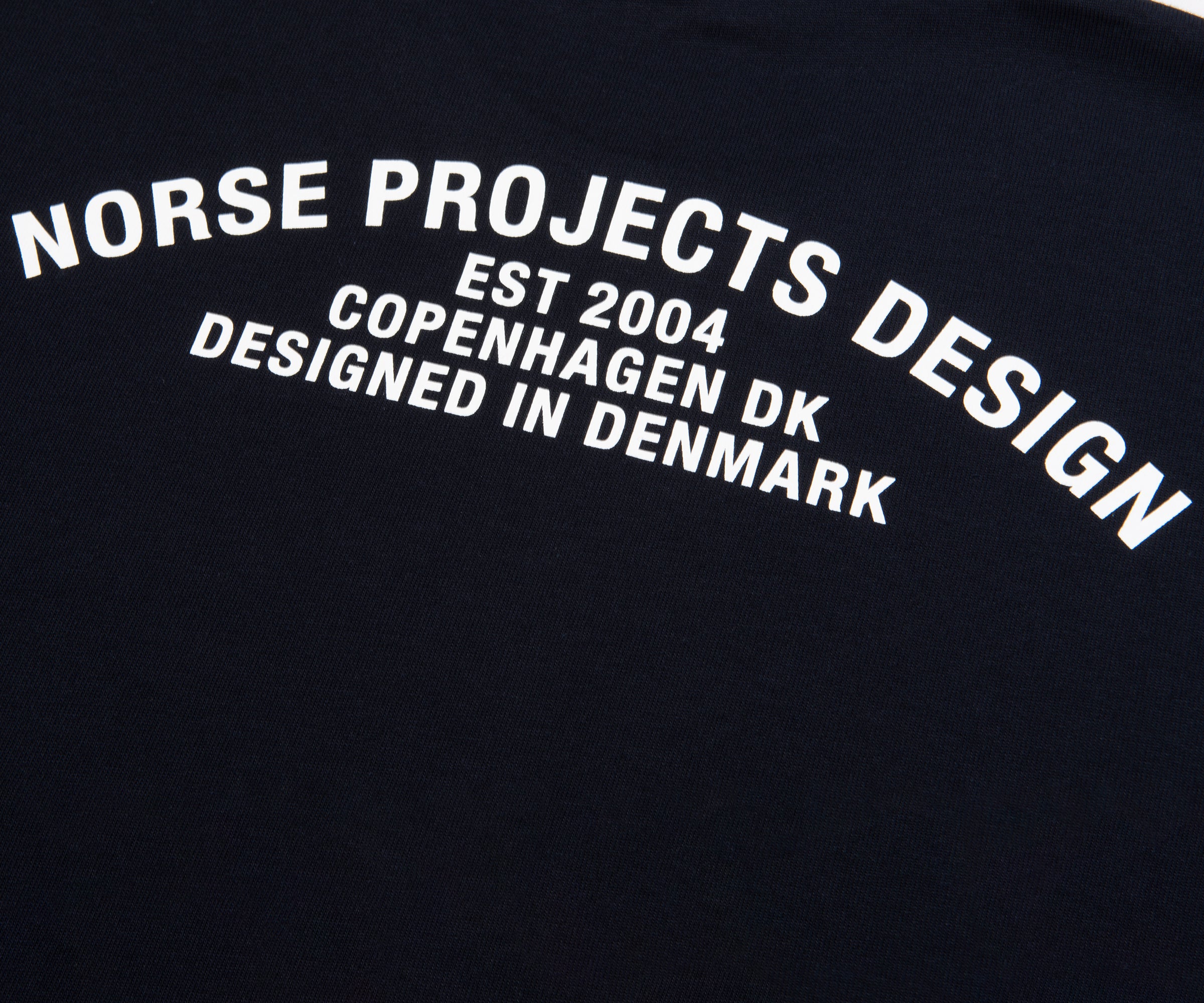 Norse Projects Navy Snekkersten Arch Print T-Shirt