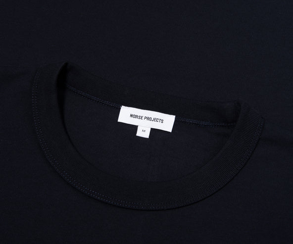Norse Projects Navy Snekkersten Arch Print T-Shirt
