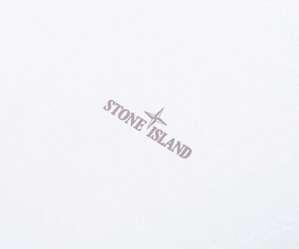 Stone Island White Carlo Print T-Shirt