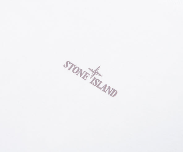 Stone Island White Carlo Print T-Shirt