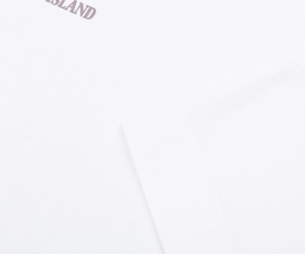 Stone Island White Carlo Print T-Shirt
