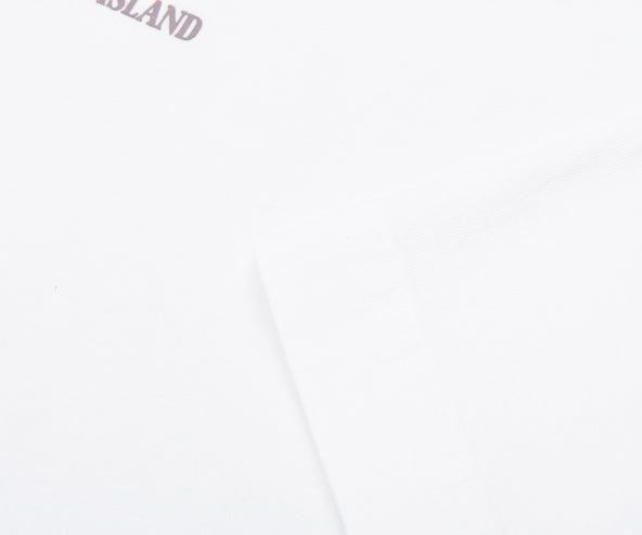 Stone Island White Carlo Print T-Shirt