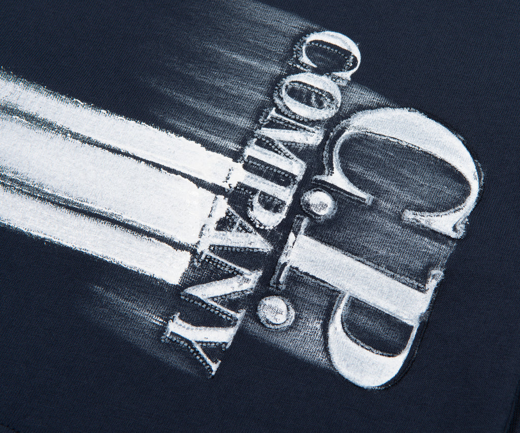 C.P. Midnight Navy Paint Brush Swipe Logo T-Shirt