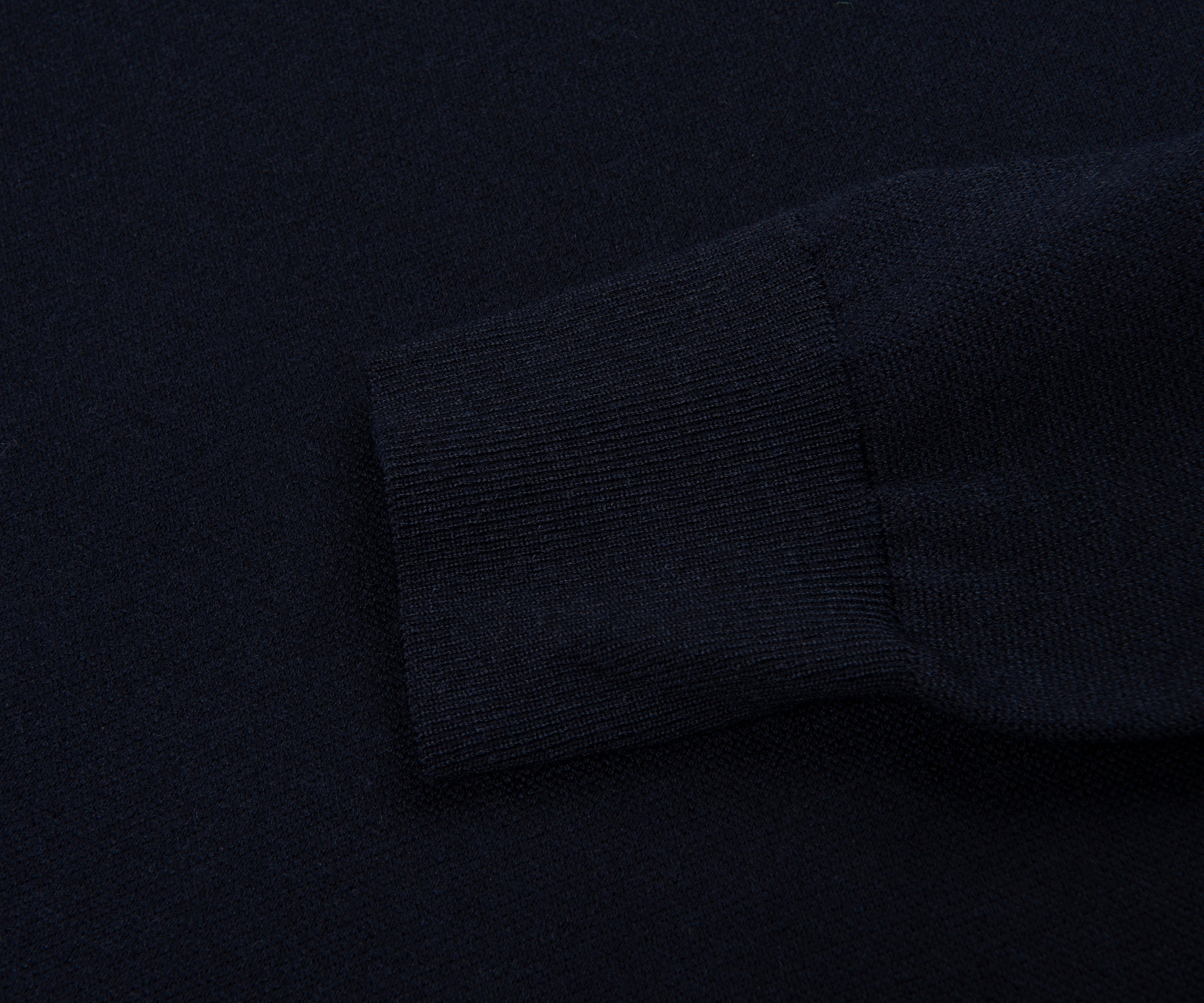 Paul & Shark Navy Knitted LS 1/4 Zip Sweater