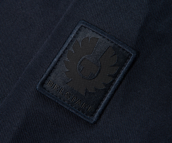 Belstaff Dark Ink Helston Linen Cotton Twill Tailored Jacket