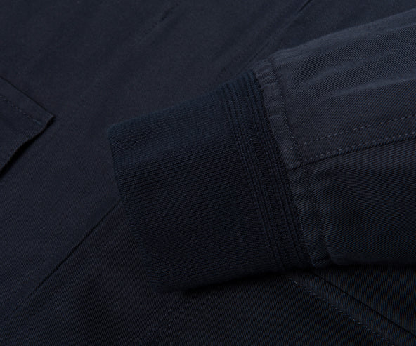 Belstaff Dark Ink Helston Linen Cotton Twill Tailored Jacket