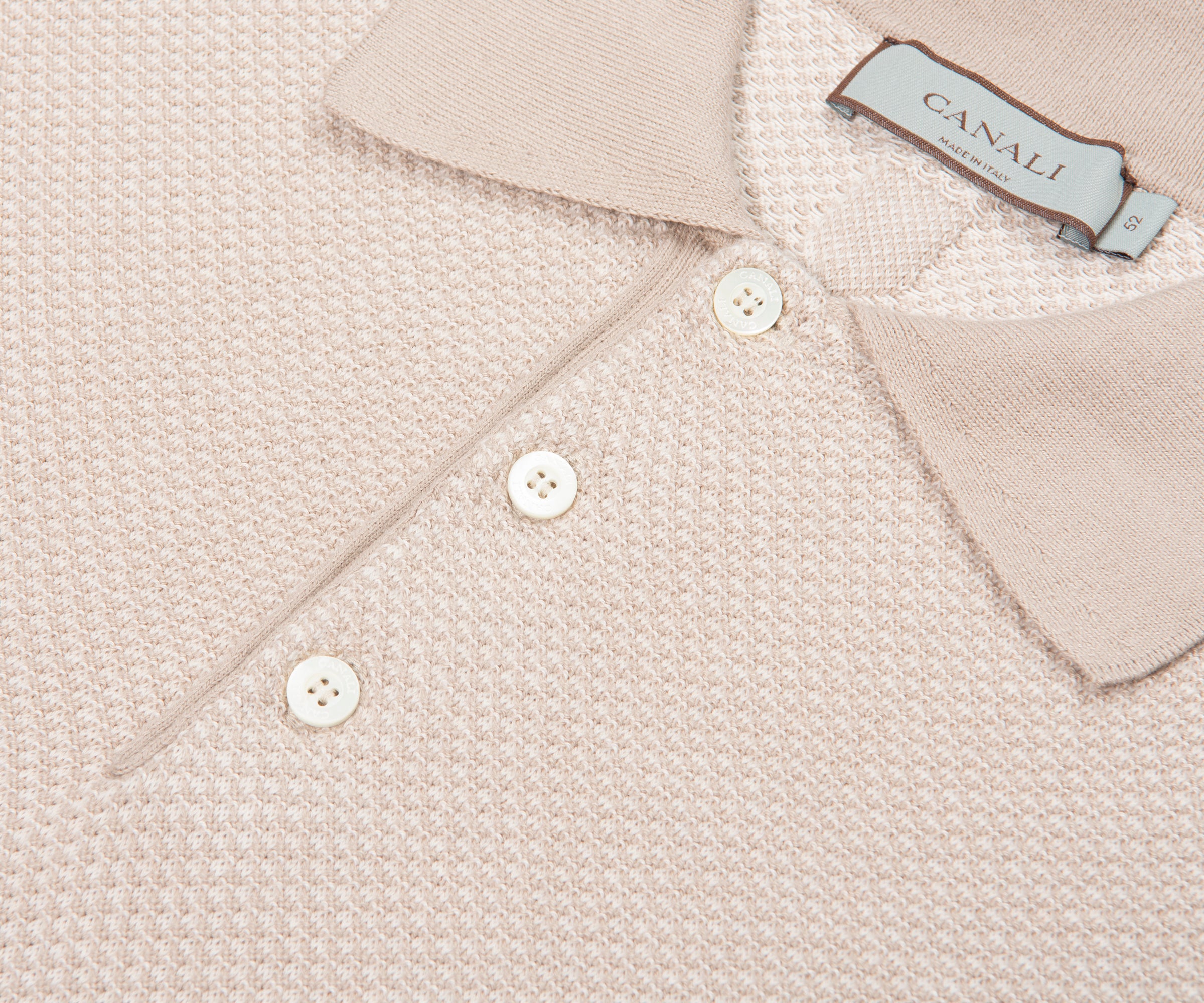 Canali Stone Micro-Structured Polo