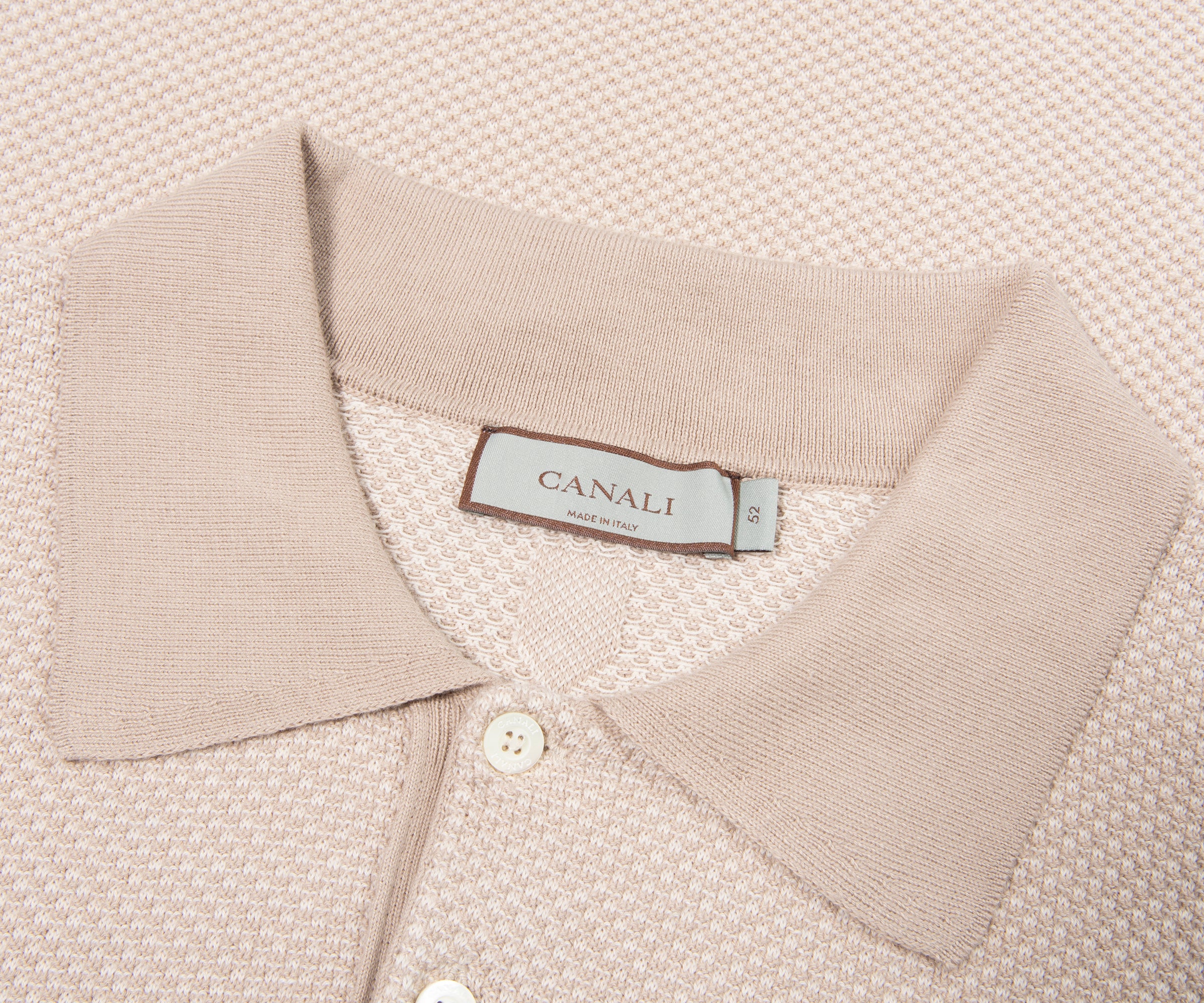 Canali Stone Micro-Structured Polo