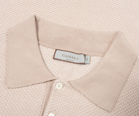 Canali Stone Micro-Structured Polo
