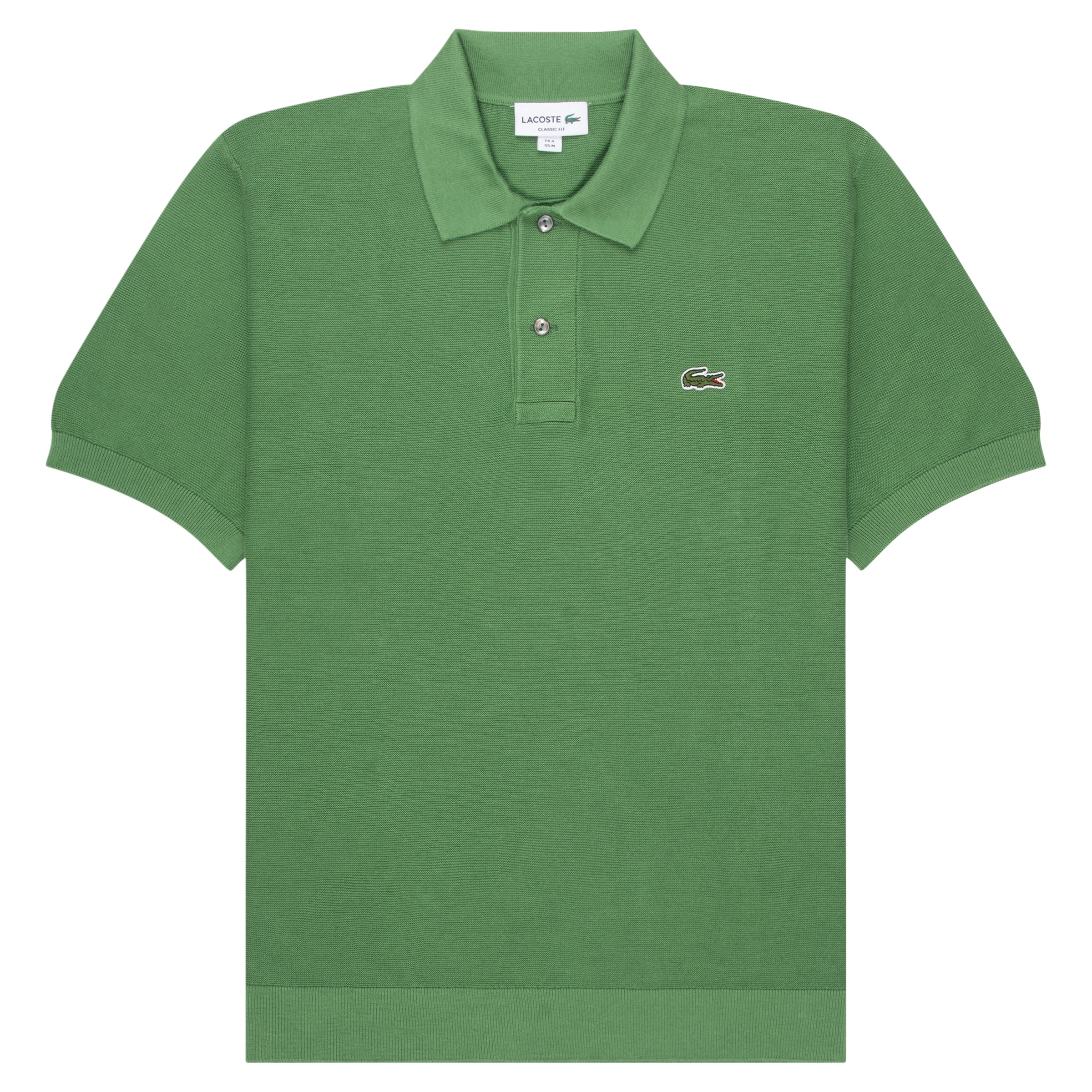 Lacoste Green Towel Knitted Polo
