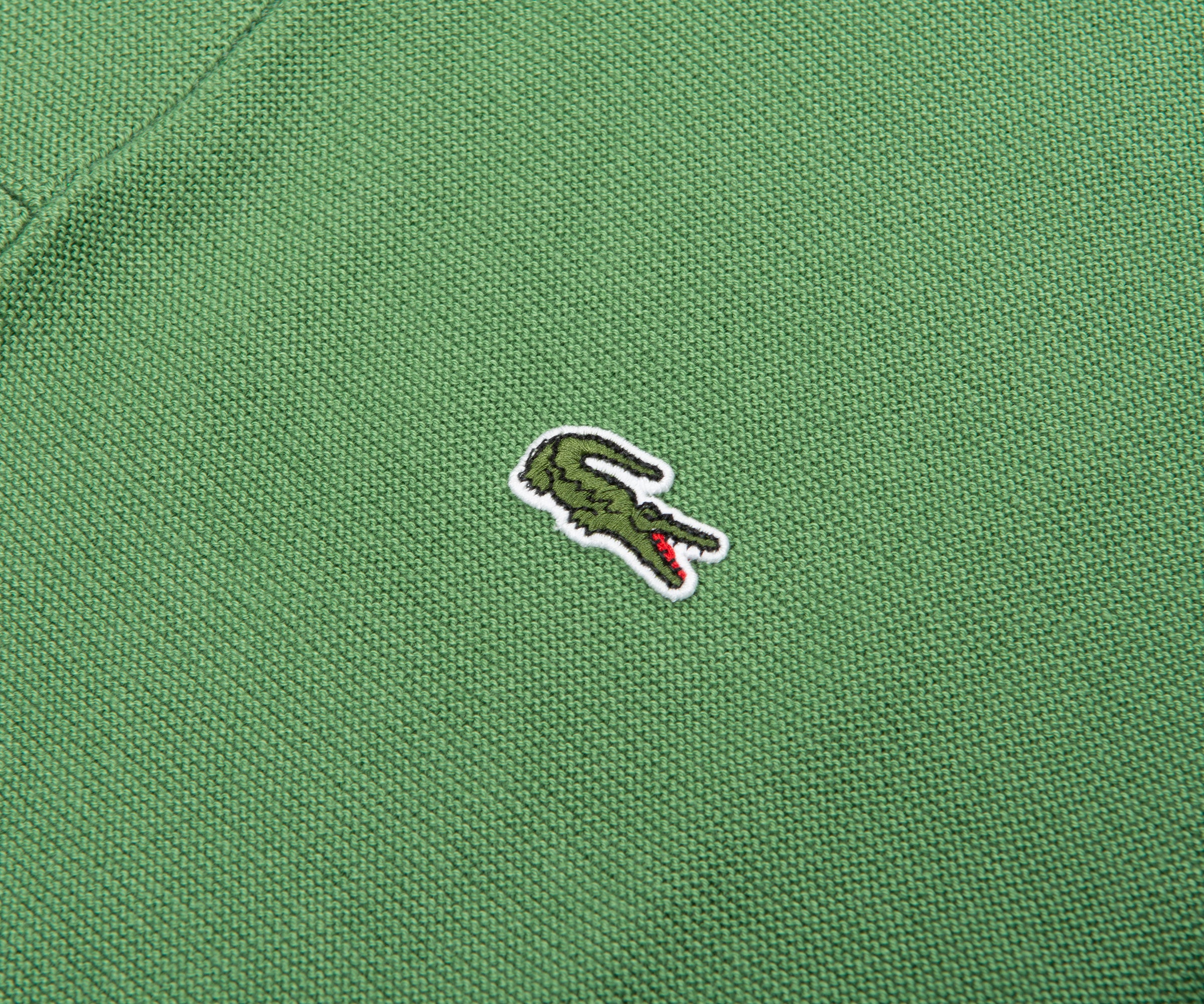 Lacoste Green Towel Knitted Polo