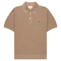 Lacoste Taupe Towel Knitted Polo