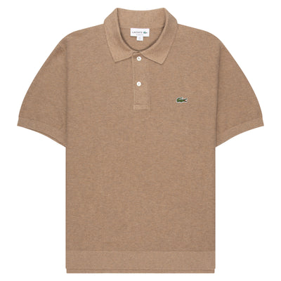 Lacoste Taupe Towel Knitted Polo