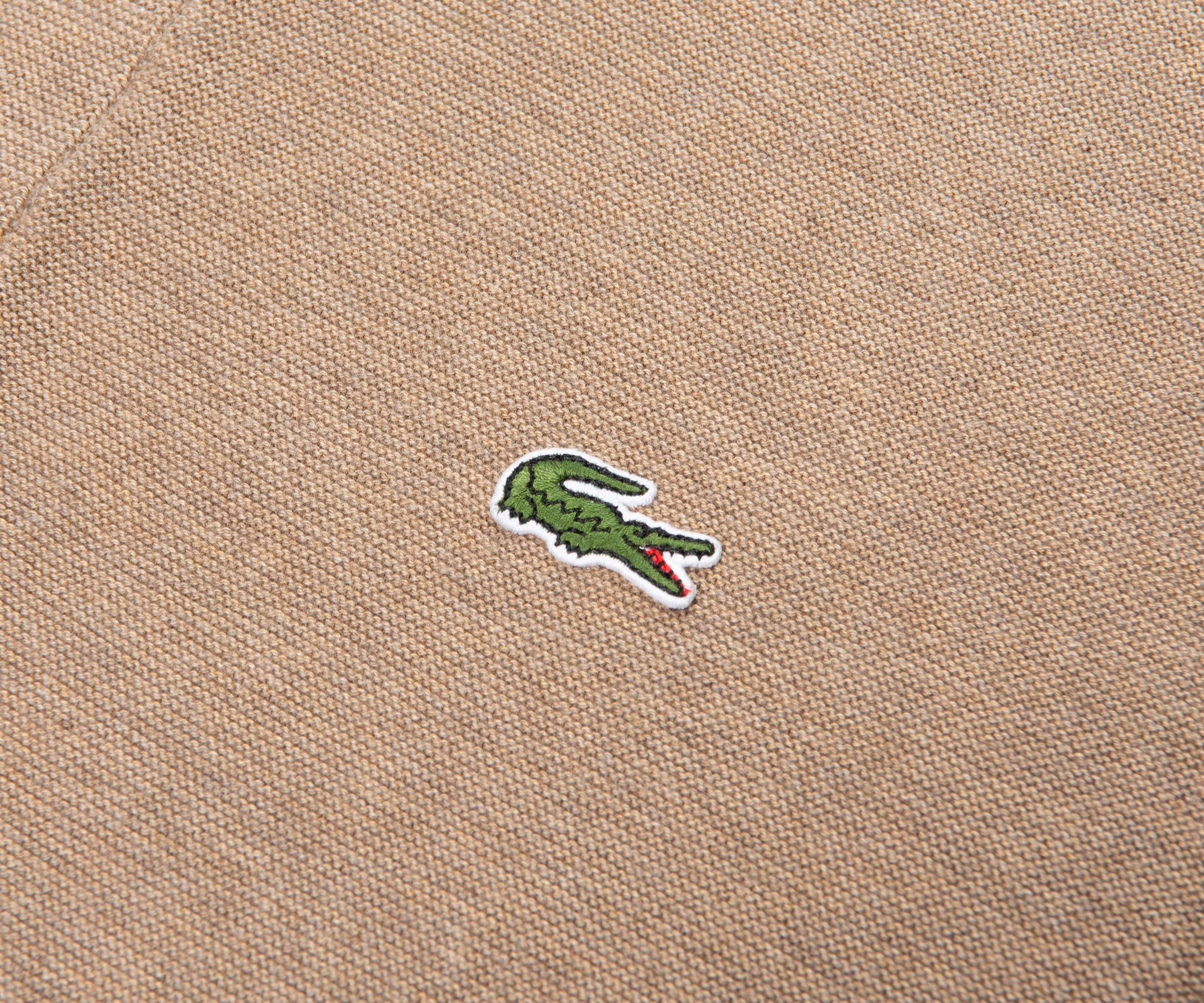 Lacoste Taupe Towel Knitted Polo