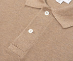 Lacoste Taupe Towel Knitted Polo