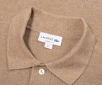 Lacoste Taupe Towel Knitted Polo