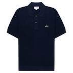 Lacoste Navy Towel Knitted Polo