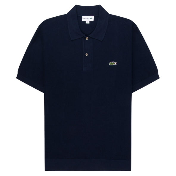 Lacoste Navy Towel Knitted Polo