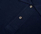 Lacoste Navy Towel Knitted Polo