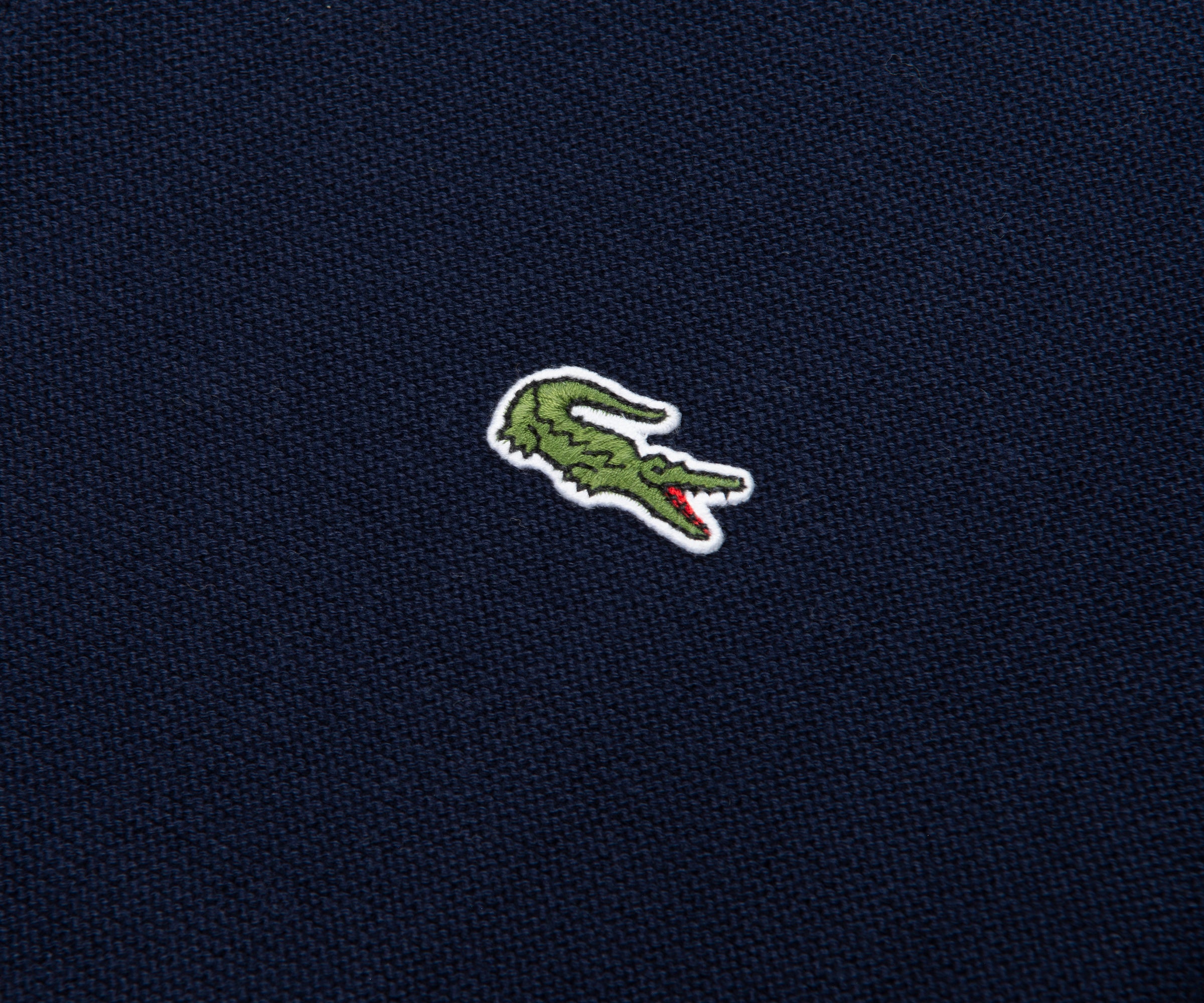 Lacoste Navy Towel Knitted Polo