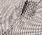 Herno Cream/Brown Puppytooth Pied De Poule Linen Blouson