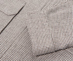 Herno Cream/Brown Puppytooth Pied De Poule Linen Blouson