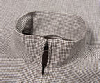 Herno Cream/Brown Puppytooth Pied De Poule Linen Blouson