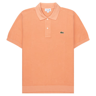 Lacoste Salmon Towel Knitted Polo with a brand logo on the chest