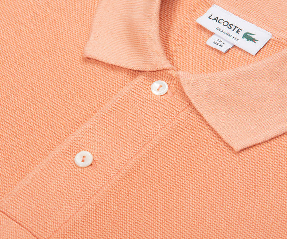 Lacoste Salmon Towel Knitted Polo