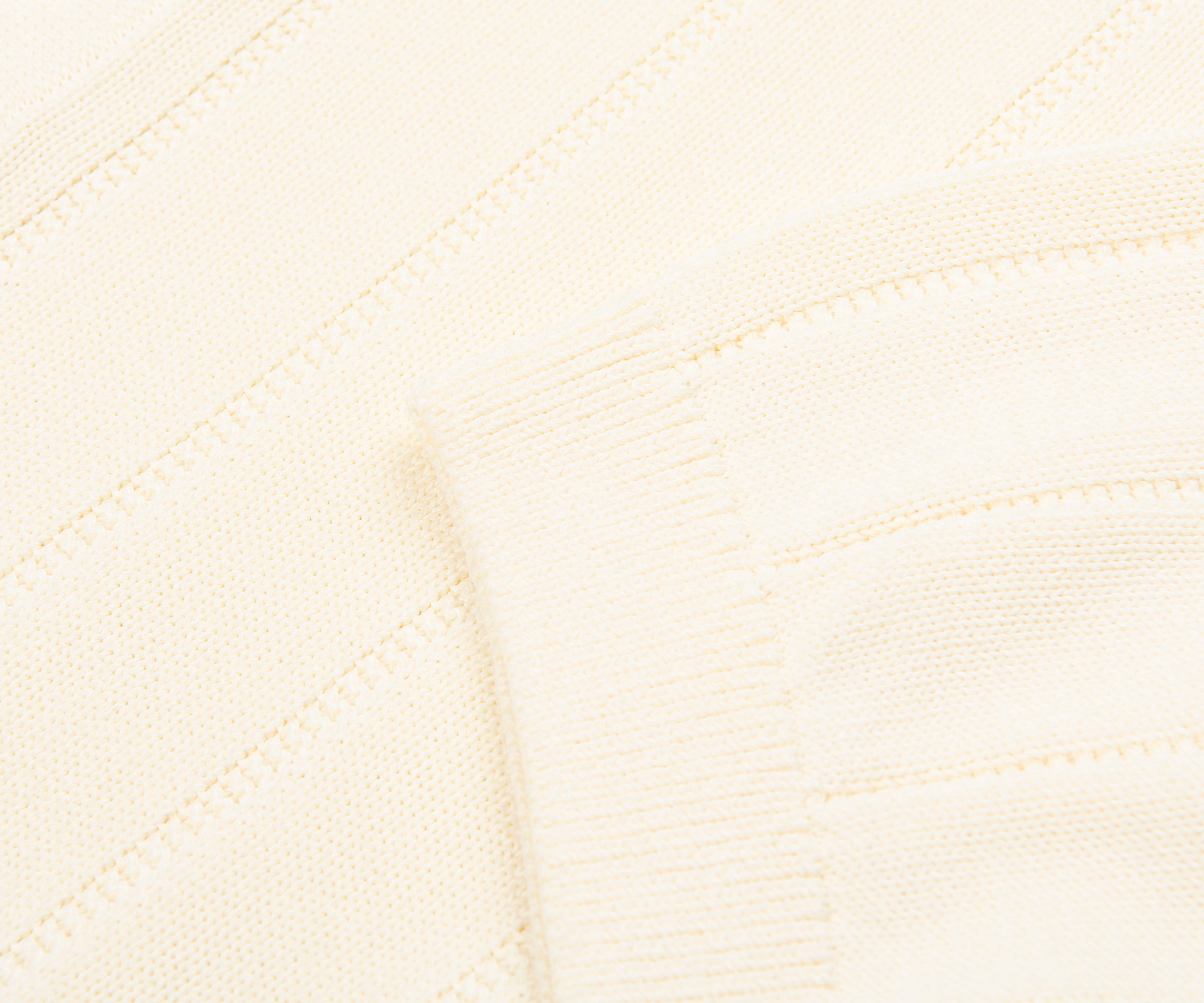 Lacoste Cream Heavy Knitted Tennis Polo