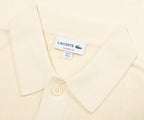 Lacoste Cream Heavy Knitted Tennis Polo