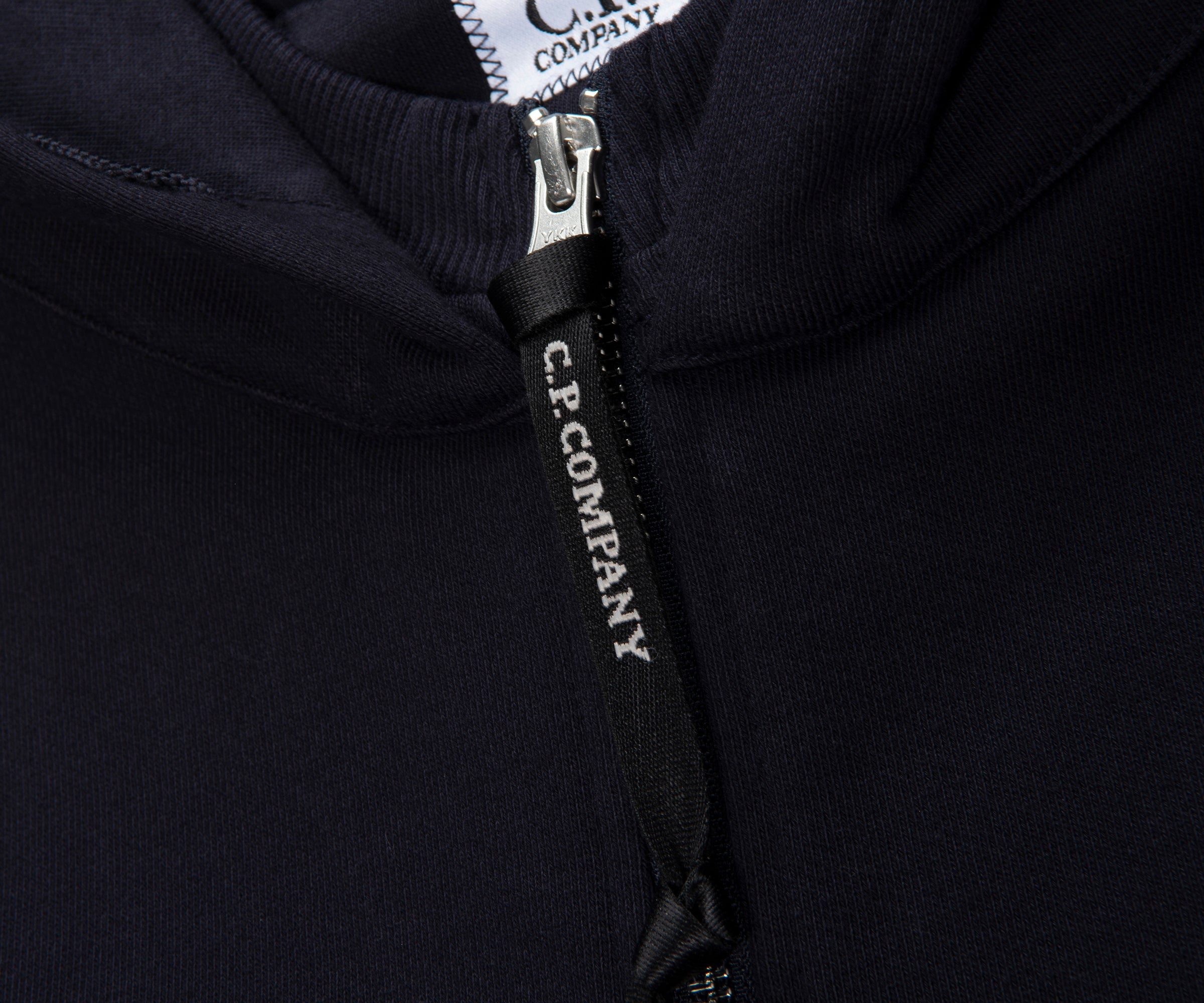 C.P. Company Total Eclipse Full Zip Chest Logo Hoodie