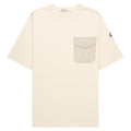 Moncler Cream Linen Pocket T-Shirt
