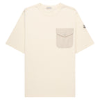 Moncler Cream Linen Pocket T-Shirt