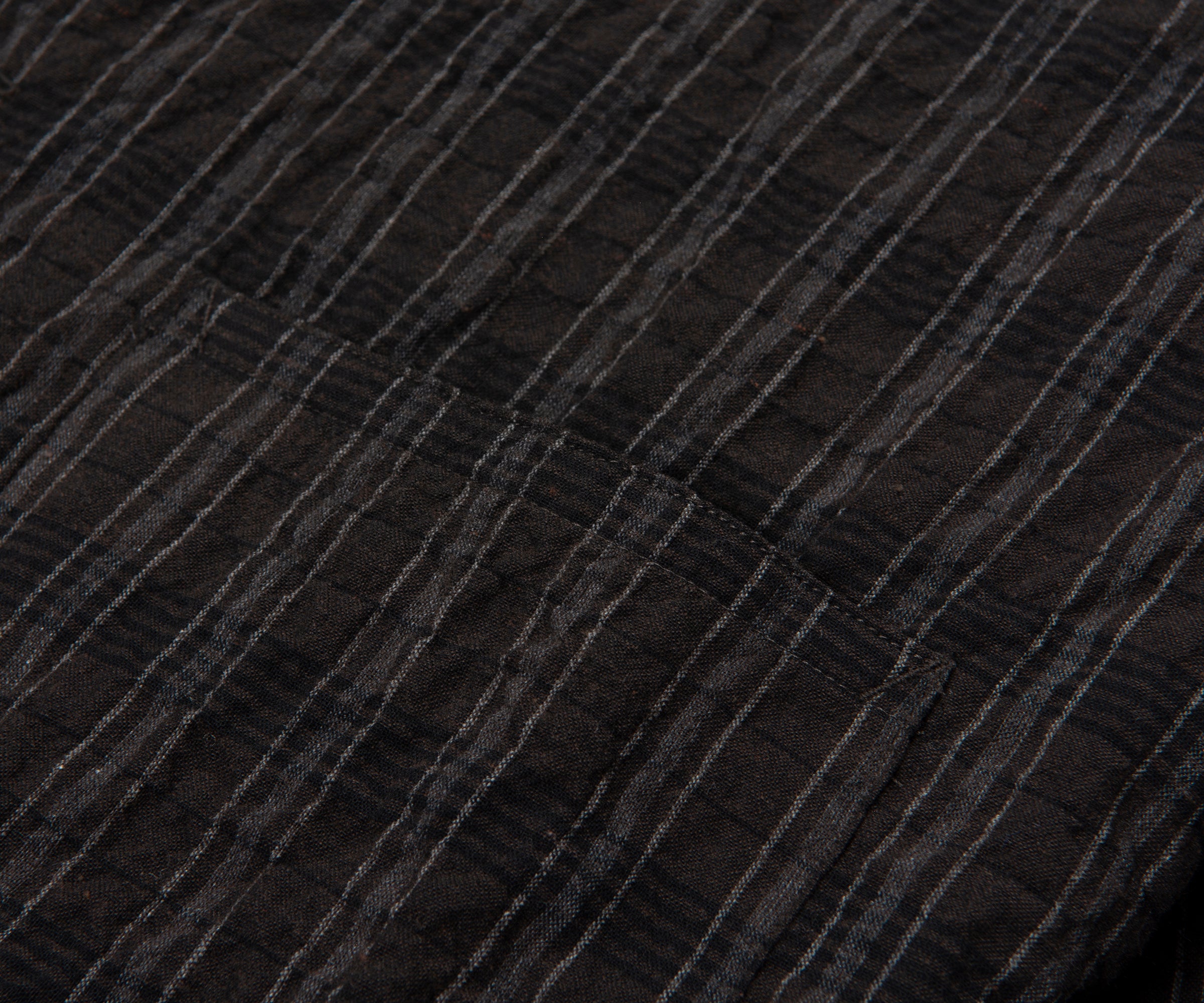 Norse Projects Brown/Grey Mols Striped SS Camp Shirt