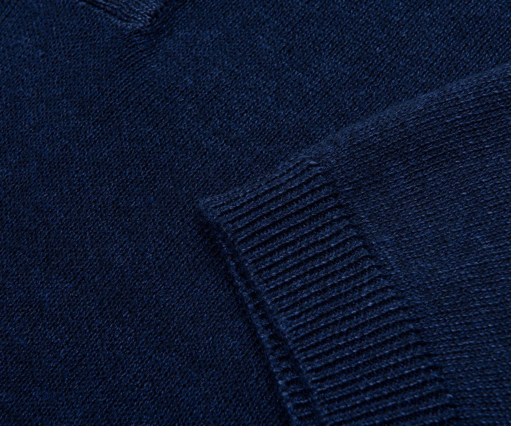 Filippo Navy Knitted SS Polo