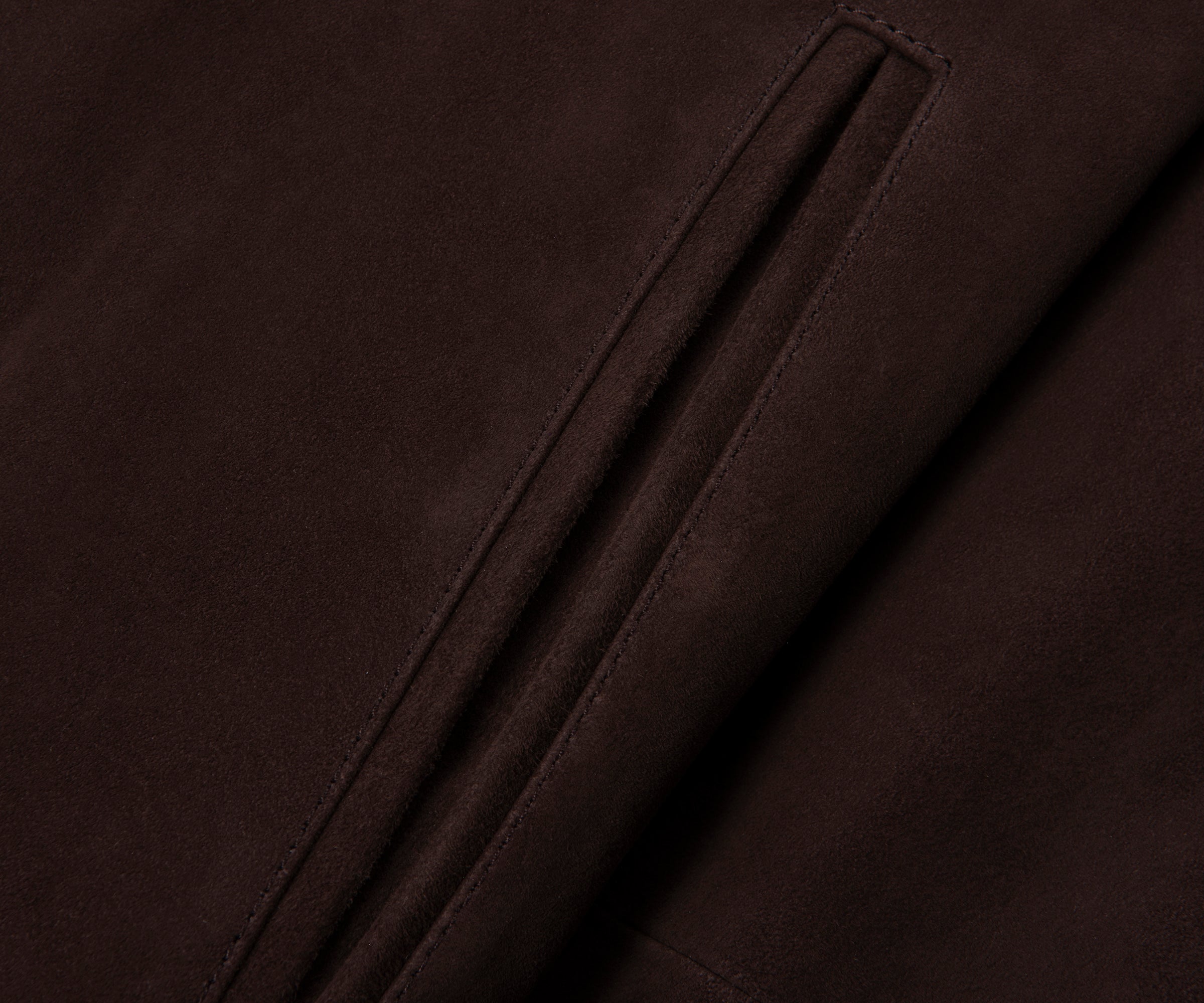 Boss Brown H Muller Suede Bomber Jacket