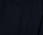 Armani Navy Icon Checkered Crimp Shorts